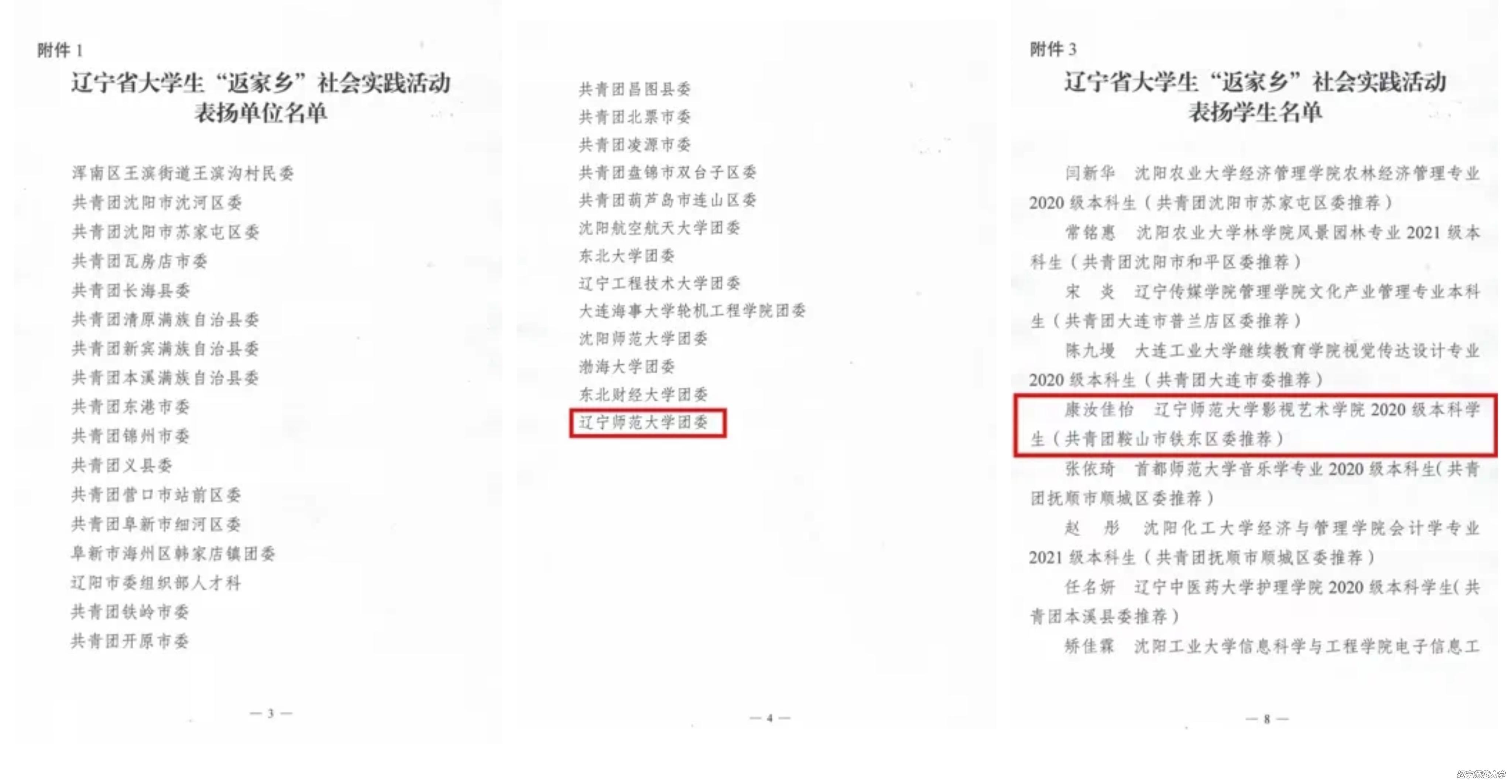 我校在2022年度辽宁省“返家乡”社会实践活动中喜获佳绩